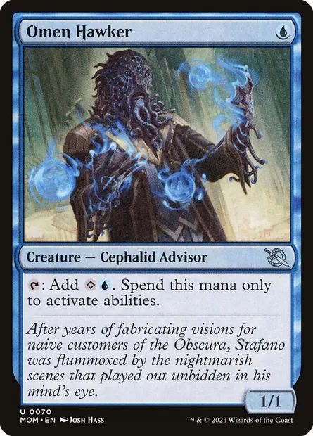 Omen Hawker, Magic card MOM 70 — March of the Machine set