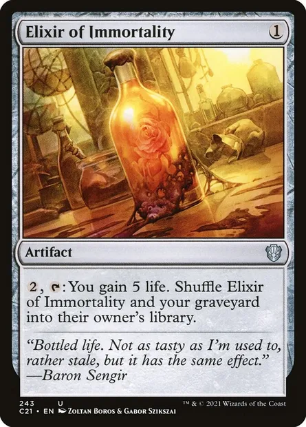 Elixir of Immortality, Magic card C21 243 — Commander 2021 set