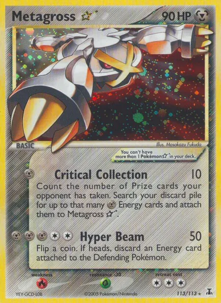 Metagross ☆, Pokémon card DS 113 — Delta Species set