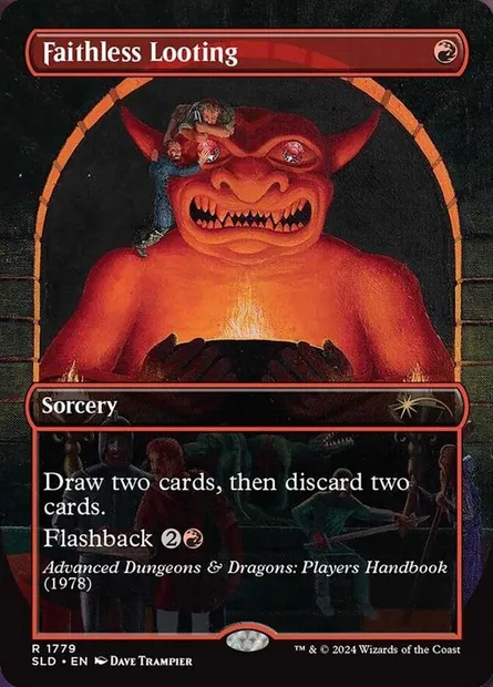 Faithless Looting, Magic card SLD 1779 — Secret Lair Drop set
