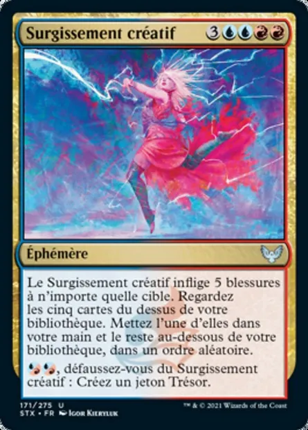 Surgissement créatif, carte Magic STX 171 — extension Strixhaven: l'Académie des Mages
