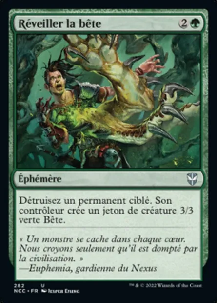 Réveiller la bête, carte Magic NCC 282 — extension New Capenna Commander