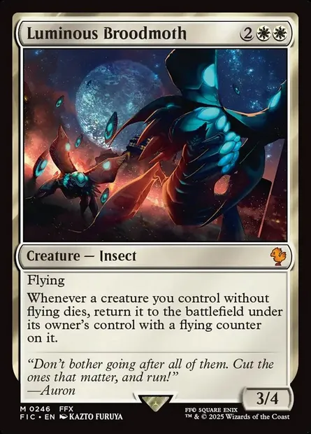 Luminous Broodmoth, Magic card FIC 246 — Final Fantasy Commander set