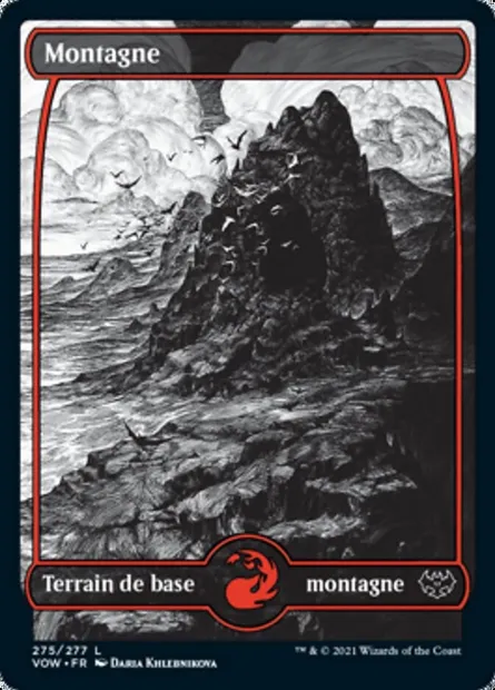 Montagne, carte Magic VOW 275 — extension Innistrad : noce écarlate