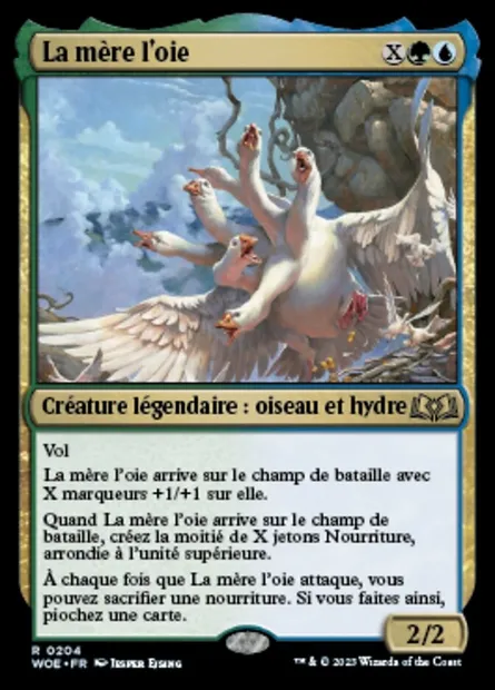 La mère l'oie, carte Magic WOE 204 — extension Wilds of Eldraine