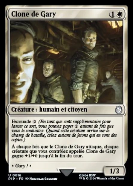 Clone de Gary, carte Magic PIP 16 — extension Fallout