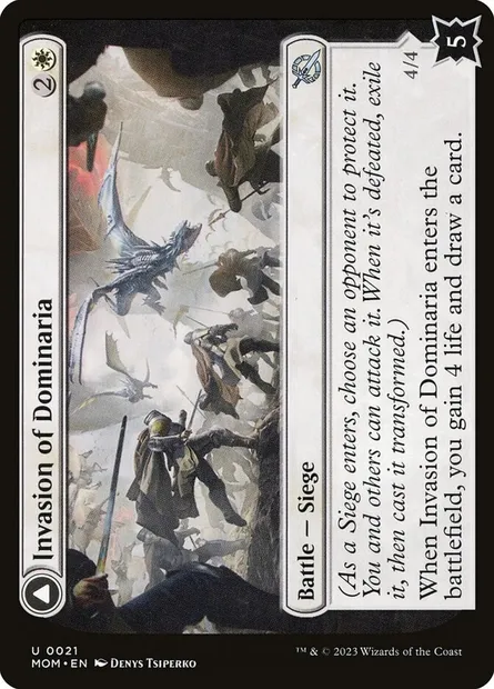 Invasion of Dominaria // Serra Faithkeeper, Magic card MOM 21 — March of the Machine set