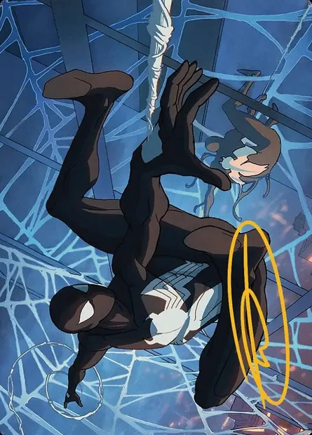 Symbiote Spider-Man // Symbiote Spider-Man, Magic card ASPM 40 — Marvel's Spider-Man Art Series set