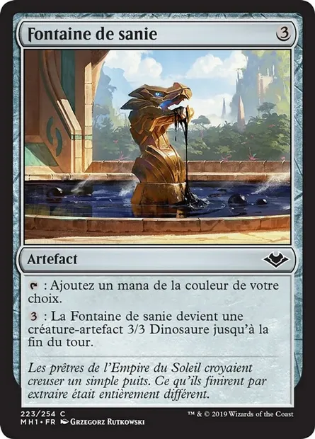 Fontaine de sanie, carte Magic MH1 223 — extension Horizons du Modern