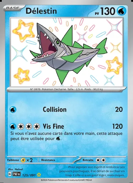 Délestin, carte Pokémon PAF 125 — extension Destinées de Paldea