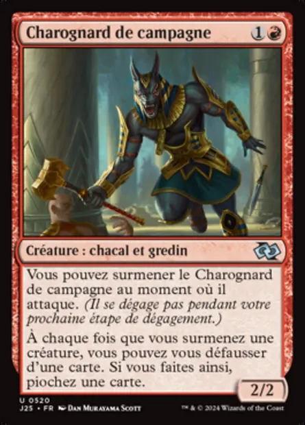 Charognard de campagne, carte Magic J25 520 — extension Foundations Jumpstart