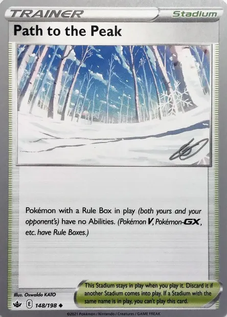 Sentier Blanche-Cime, carte Pokémon WCD23 148 — extension World Championship Decks 2023