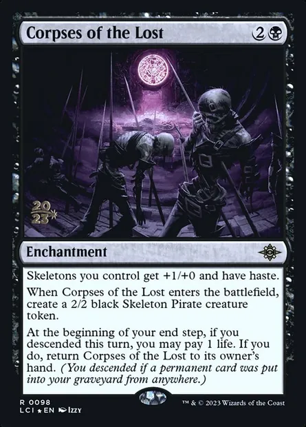 Corpses of the Lost, Magic card PLCI 98s — The Lost Caverns of Ixalan Promos set