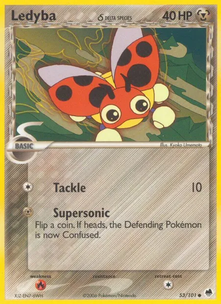 Ledyba δ, Pokémon card DF 53 — Dragon Frontiers set