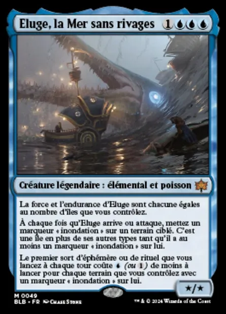 Eluge, la Mer sans rivages, carte Magic BLB 49 — extension Bloomburrow