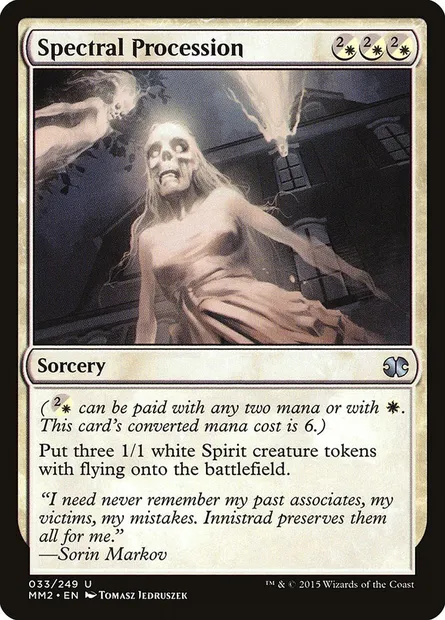 Spectral Procession, Magic card MM2 33 — Modern Masters 2015 set