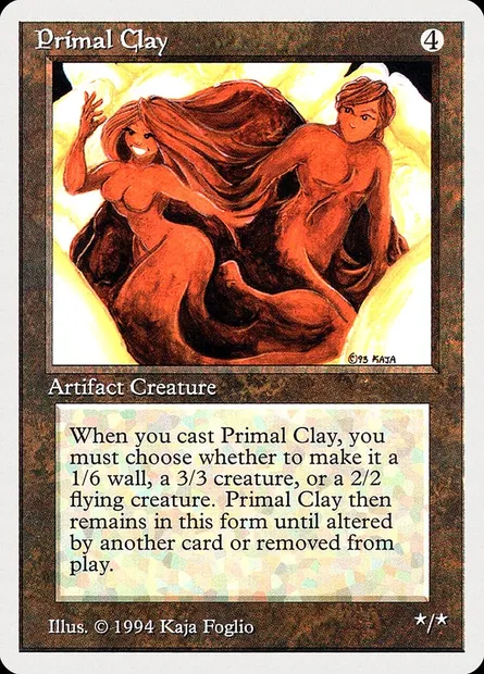 Primal Clay, Magic card SUM 271 — Summer Magic / Edgar set