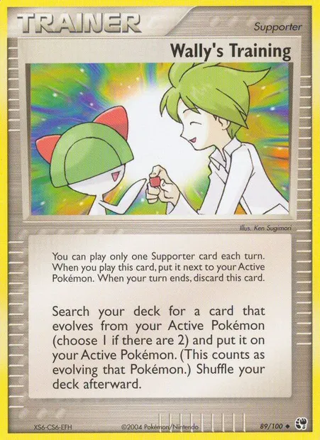 Wally's Training, Pokémon card SS 89 — Sandstorm set