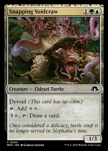 Snapping Voidcraw, Magic card MH3 204 — Modern Horizons 3 set