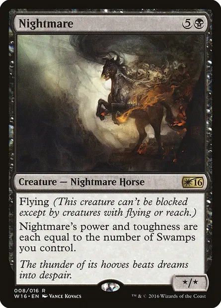 Nightmare, Magic card W16 8 — Welcome Deck 2016 set
