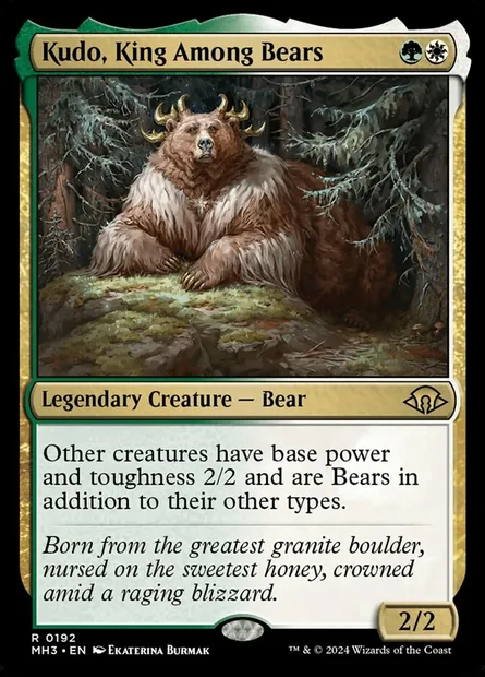 Kudo, King Among Bears, Magic card MH3 192 — Modern Horizons 3 set