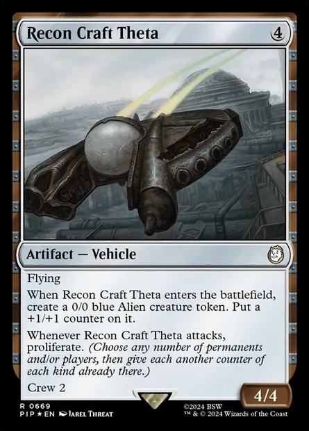 Recon Craft Theta, Magic card PIP 669 — Fallout set