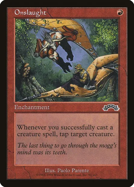 Onslaught, Magic card EXO 92 — Exodus set
