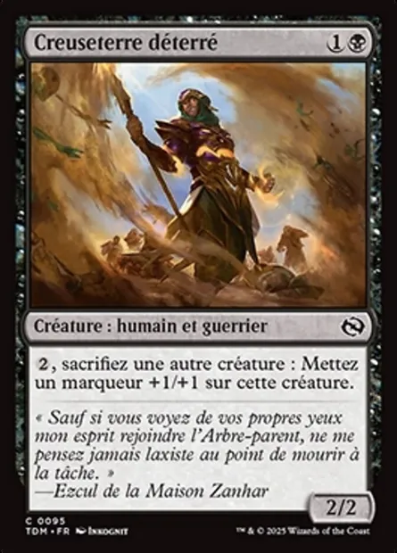 Creuseterre déterré, carte Magic TDM 95 — extension Tarkir: Dragonstorm