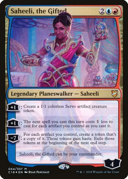 Saheeli, the Gifted, Magic card C18 44 — Commander 2018 set
