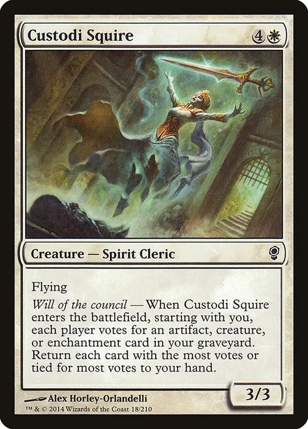 Custodi Squire, Magic card CNS 18 — Conspiracy set