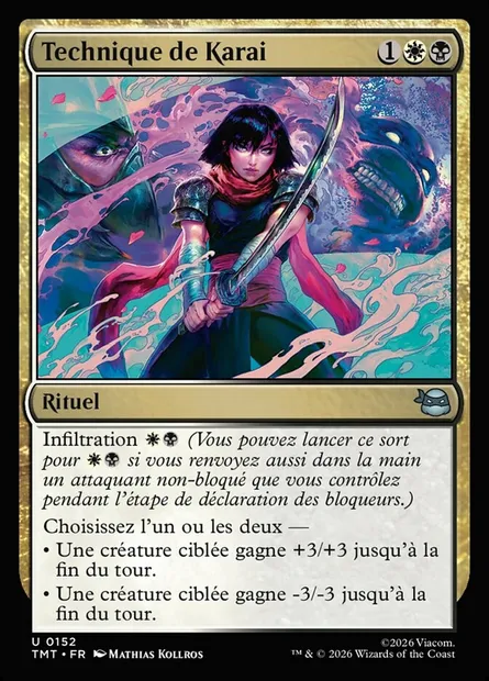 Technique de Karai, carte Magic TMT 152 — extension Teenage Mutant Ninja Turtles