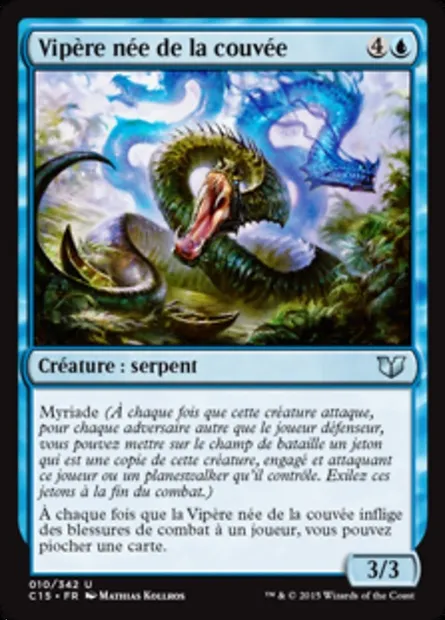 Vipère née de la couvée, carte Magic C15 10 — extension Commander 2015