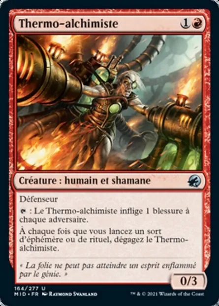 Thermo-alchimiste, carte Magic MID 164 — extension Innistrad : chasse de minuit