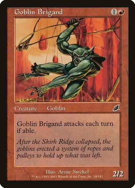 Goblin Brigand, Magic card SCG 94 — Scourge set