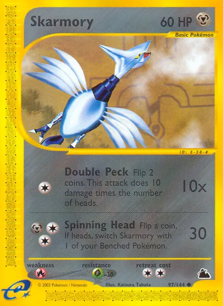 Skarmory, Pokémon card SK 97 — Skyridge set