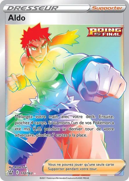 Aldo, carte Pokémon BST 172 — extension Styles de combat
