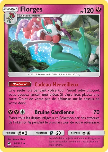 Florges, carte Pokémon FLI 86 — extension Lumière Interdite
