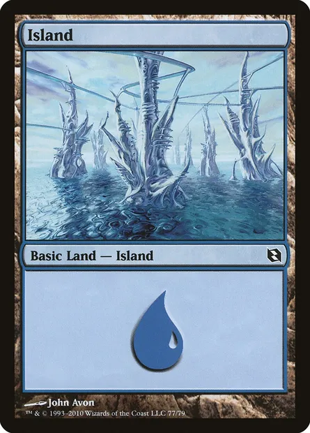 Île, carte Magic DDF 77 — extension Duel Decks: Elspeth vs. Tezzeret
