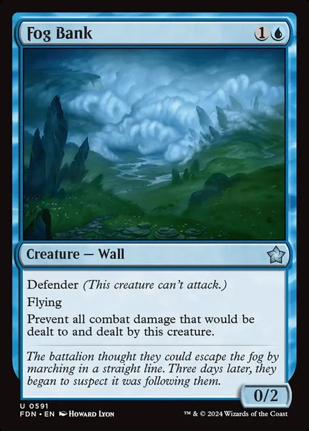 Banc de brouillard, carte Magic FDN 591 — extension Foundations