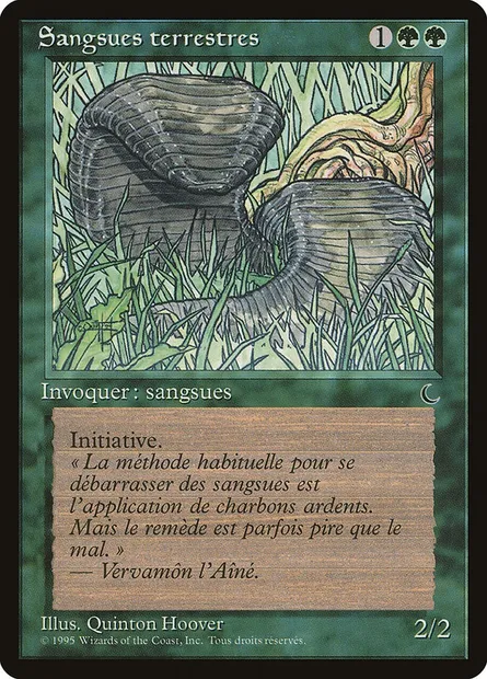 Sangsues terrestres, carte Magic REN 147 — extension Renaissance
