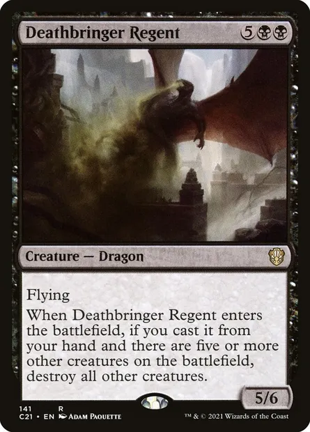 Deathbringer Regent, Magic card C21 141 — Commander 2021 set