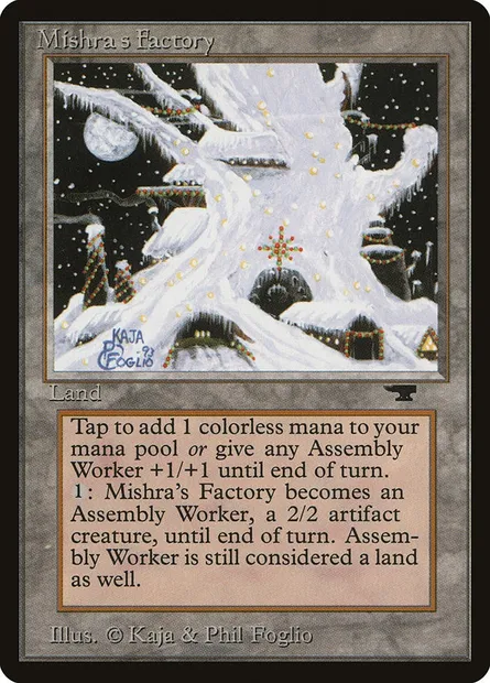 Mishra's Factory, Magic card ATQ 80d — Antiquities set
