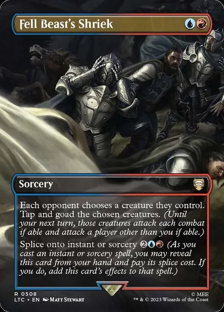 Fell Beast's Shriek, Magic card LTC 508 — Tales of Middle-earth Commander set