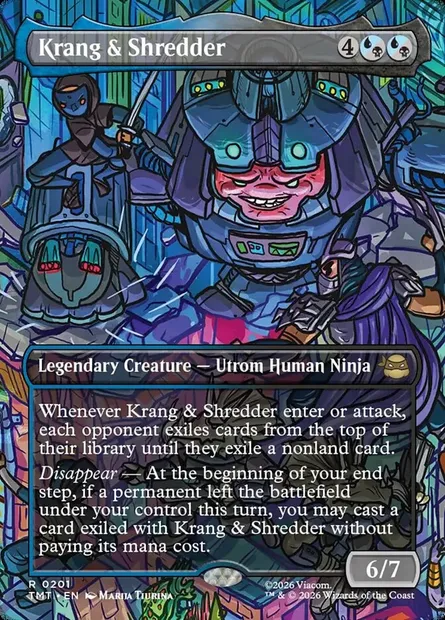 Krang & Shredder, Magic card TMT 201 — Teenage Mutant Ninja Turtles set
