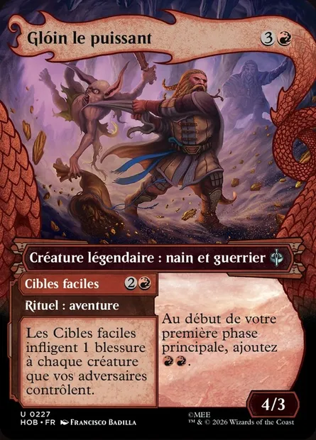 Glóin le puissant // Easy Pickings, carte Magic HOB 227 — extension The Hobbit
