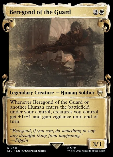 Beregond of the Guard, Magic card LTC 411 — Tales of Middle-earth Commander set