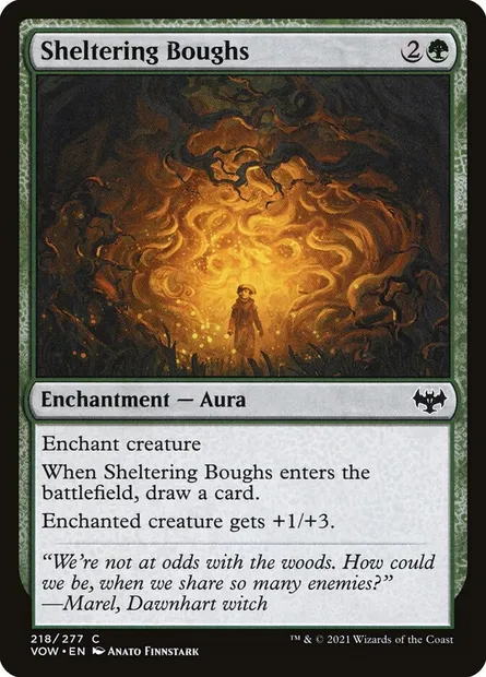 Sheltering Boughs, Magic card VOW 218 — Innistrad: Crimson Vow set