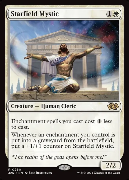 Starfield Mystic, Magic card J25 260 — Foundations Jumpstart set