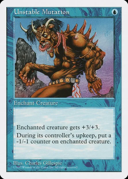 Unstable Mutation, Magic card 5ED 131 — Fifth Edition set
