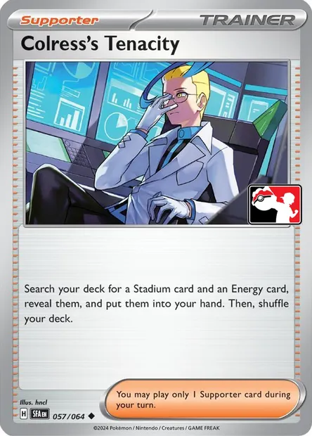 Colress's Tenacity, Pokémon card PPS 057-2 — Play! Pokémon Prize Pack Series set